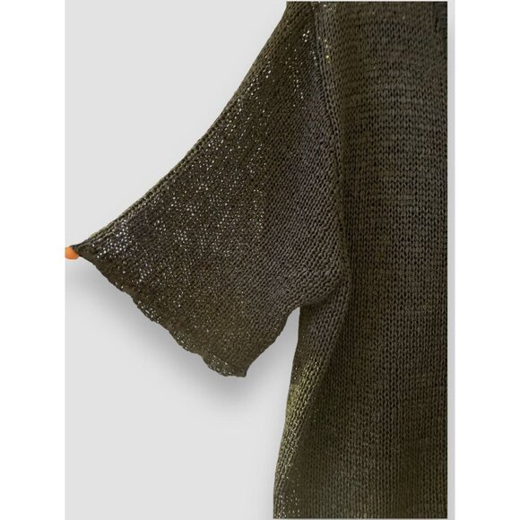 Vtg Sag Harbor Woman’s Cardigan Sz Lg Black Knit 1-Button Closure SS NWT - Picture 3 of 8